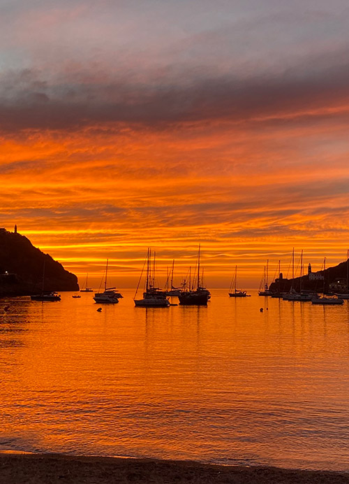 minibar sunset drinks in port de soller sunset in port de soller minibar